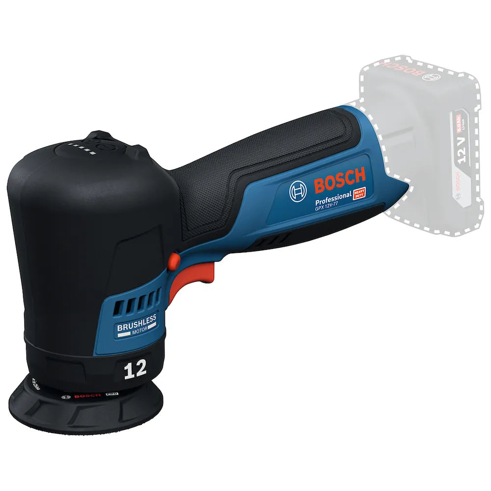 Lixadeira a bateria Bosch GEX 12V-77 Brushless sem bateria