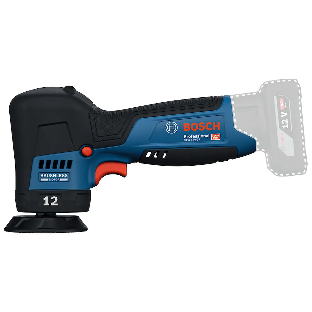 Lixadeira a bateria Bosch GEX 12V-77 Brushless sem bateria